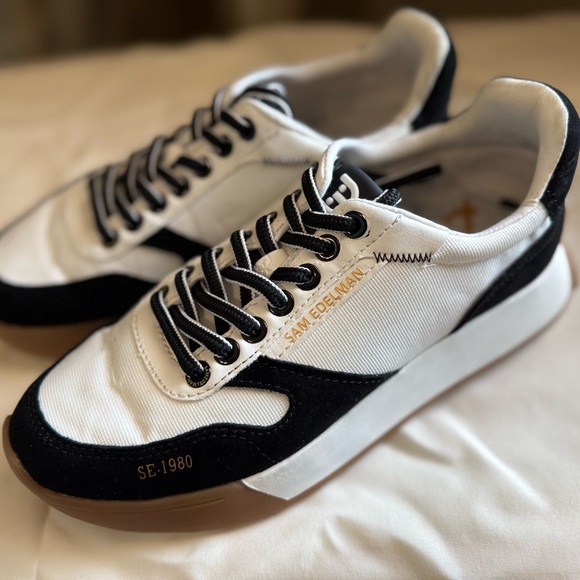 Sam Edelman Black and White Women's Sneakers - Picture 4 of 6